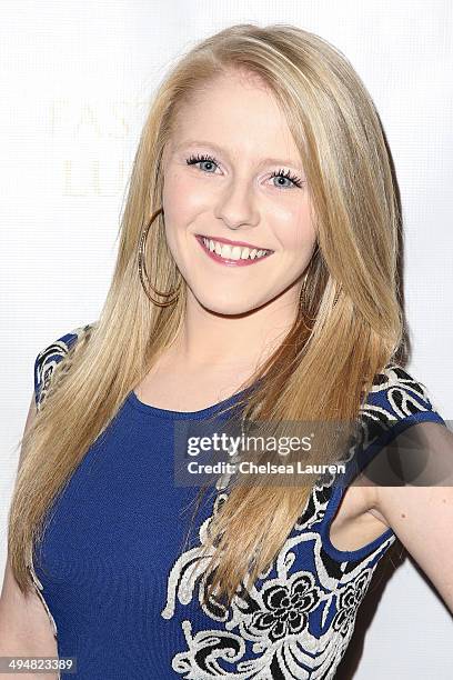 Singer Hollie Cavanagh arrives at the For Our Girls of Nigeria benefit concert hosted by singer/actor Tyrese Gibson at 1OAK on May 30, 2014 in West...