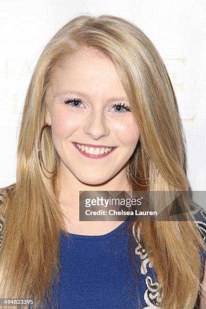 Singer Hollie Cavanagh arrives at the For Our Girls of Nigeria benefit concert hosted by singer/actor Tyrese Gibson at 1OAK on May 30, 2014 in West...