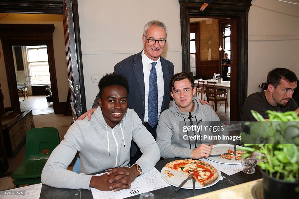 Leicester City Visit Peter Pizza