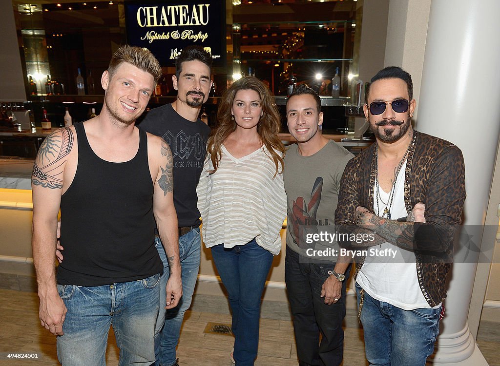 Backstreet Boys Host Their Official Concert After Party With A DJ Set At Chateau Nightclub & Rooftop At Paris Las Vegas