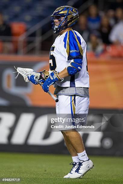 Justin Ward of the Charlotte Hounds in action against the Denver Outlaws at Sports Authority Field at Mile High on May 30, 2014 in Denver, Colorado....