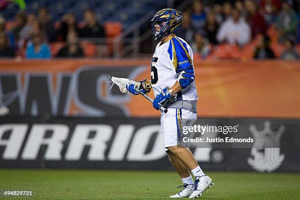 Justin Ward of the Charlotte Hounds in action against the Denver Outlaws at Sports Authority Field at Mile High on May 30, 2014 in Denver, Colorado....