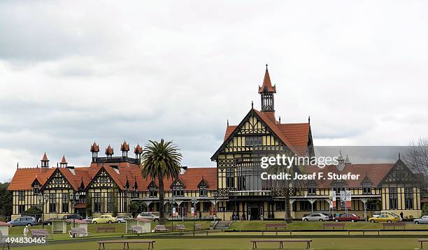 new zealand's cities & landmarks - rotorua stockfoto's en -beelden