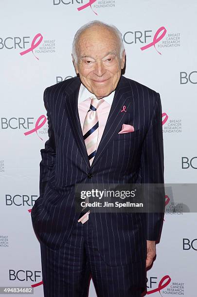 Leonard Lauder attends the 2015 BCRF Awards Gala at The Waldorf=Astoria on October 29, 2015 in New York City.
