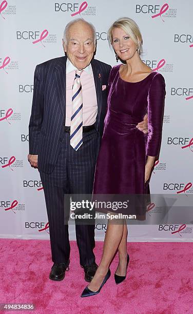 Leonard Lauder and chef Sandra Lee attend the 2015 BCRF Awards Gala at The Waldorf=Astoria on October 29, 2015 in New York City.