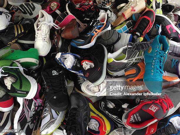 Pile Of Sneakers Photos and Premium High Res Pictures - Getty Images