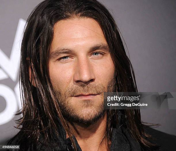 Actor Zach McGowan arrives at the premiere of STARZ's "Ash Vs Evil Dead" at TCL Chinese Theatre on October 28, 2015 in Hollywood, California.
