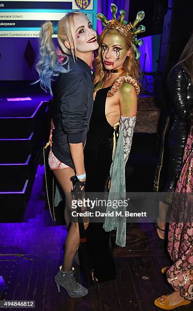 Poppy Delevingne and Camilla Al Fayed attend The Unicef UK Halloween Ball, raising vital funds to support Unicef's life-saving work for Syrian...
