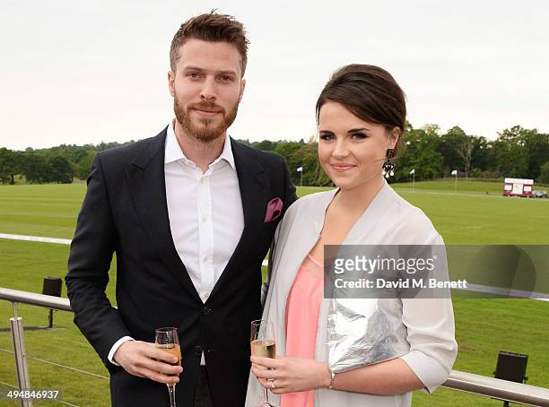 Rick Edwads and Emer Kenny attend day one of the Audi Polo Challenge at Coworth Park Polo Club on May 31, 2014 in Ascot, England.