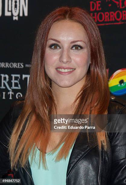 Claudia Molina attends 'Cabaret maldito, circo de los horrores' premiere at Carpa Puerta del Angel on October 29, 2015 in Madrid, Spain.