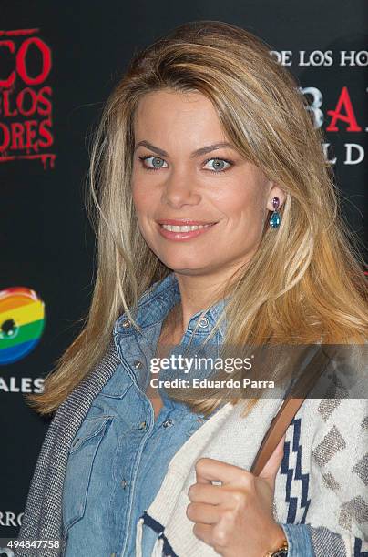 Carla Goyanes attends 'Cabaret maldito, circo de los horrores' premiere at Carpa Puerta del Angel on October 29, 2015 in Madrid, Spain.