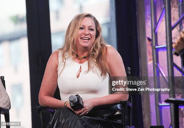 Abigail Disney attends AOL BUILD Presents: "The Armor Of Light" at AOL Studios In New York on October 29, 2015 in New York City.