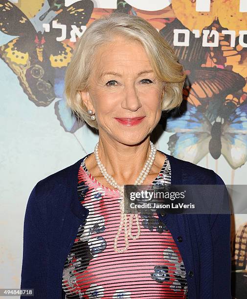 Actress Helen Mirren attends the 29th Israel Film Festival opening night gala at Saban Theatre on October 28, 2015 in Beverly Hills, California.