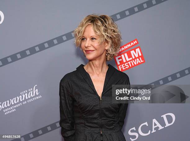 Actress, director Meg Ryan attends her Lifetime Award Presentation and "Ithaca" screening during 18th Annual Savannah Film Festival Presented by SCAD...