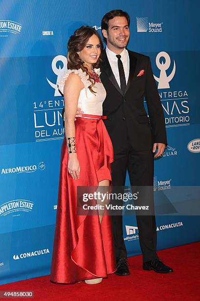 Alexa Martin and Erik Chapa attend Lunas Del Auditorio Nacional 2015 at Auditorio Nacional on October 28, 2015 in Mexico City, Mexico.