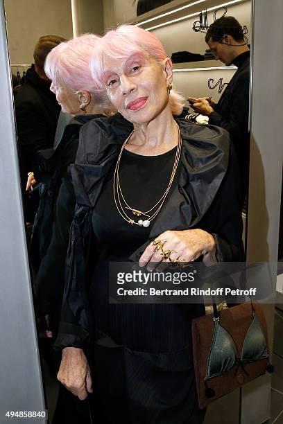 Marie Beltrami attends the Opening of the Collection 'Exemplaire x Nicolas Ouchenir' at Exemplaire Store on October 29, 2015 in Paris, France.