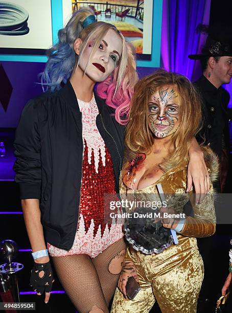 Poppy Delevingne and Charlotte Emma Freud attend The Unicef UK Halloween Ball, raising vital funds to support Unicef's life-saving work for Syrian...