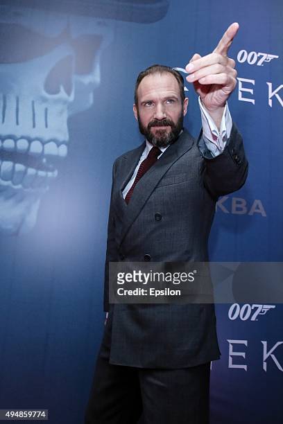 Actor Ralph Fiennes attends the 'Spectre 007' Moscow premiere in Oktyabr cinema hall on October 29, 2015 in Moscow, Russia.