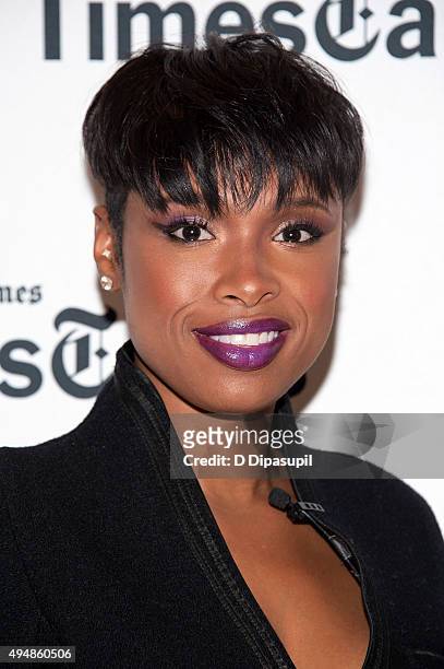 Jennifer Hudson attends "The Color Purple" TimesTalks at The New School on October 29, 2015 in New York City.