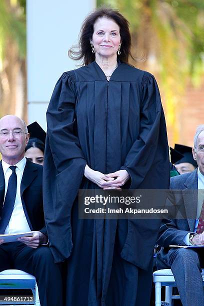 Regent Sherry Lansing attends the David Geffen School of Medicine at UCLAs Hippocratic Oath Ceremony on May 30, 2014 at Westwood, California. The...