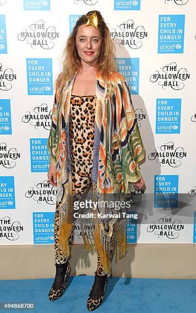 Alice Temperley attends the UNICEF Halloween Ball at One Mayfair on October 29, 2015 in London, England.