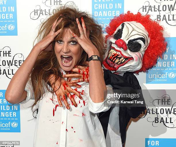 Jemima Khan attends the UNICEF Halloween Ball at One Mayfair on October 29, 2015 in London, England.