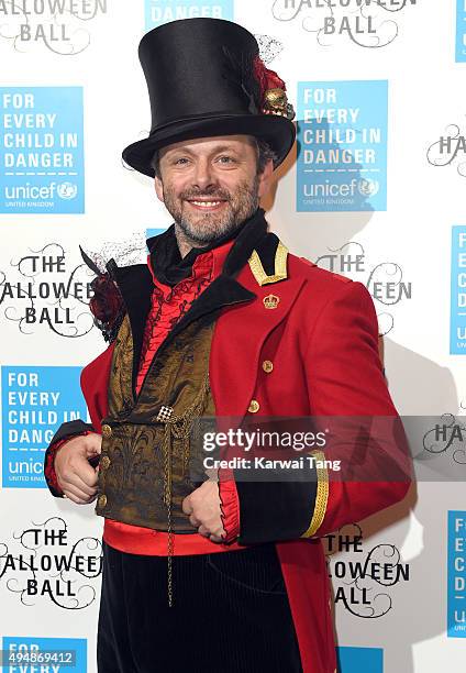 Michael Sheen attends the UNICEF Halloween Ball at One Mayfair on October 29, 2015 in London, England.