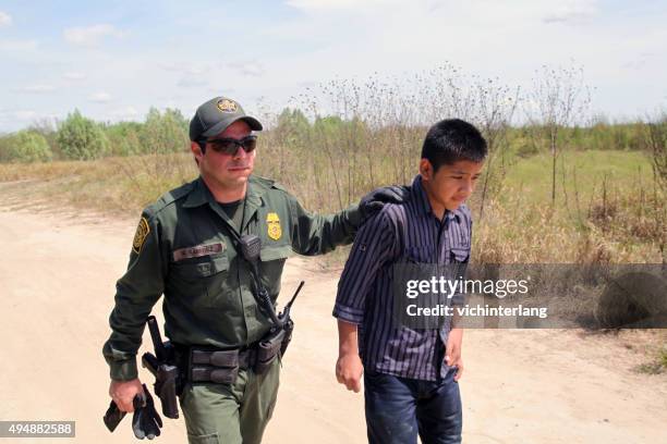 border patrol, rio grande valley in texas, 21. september geschlossen - mexico vs honduras stock-fotos und bilder