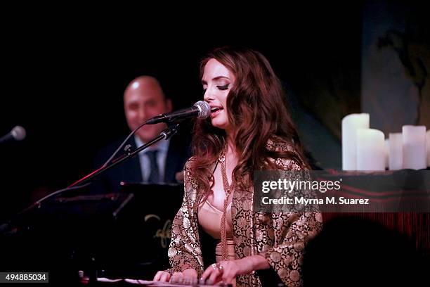 Alexa Ray Joel performs at Cafe Carlyle on October 29, 2015 in New York City.