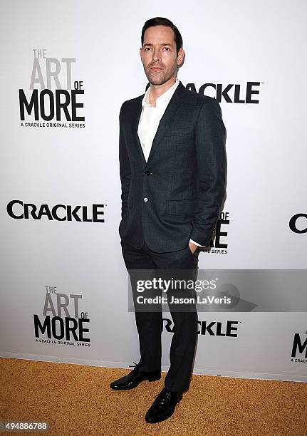 Actor Michael Polish attends the premiere of "The Art of More" at Sony Pictures Studios on October 29, 2015 in Culver City, California.