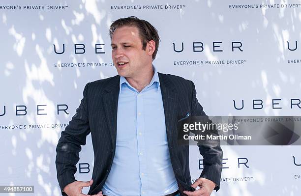 Uber boss David Rohrsheim prepares for a media launch on October 30, 2015 in Canberra, Australia. The Australian Capital Territory is the first...