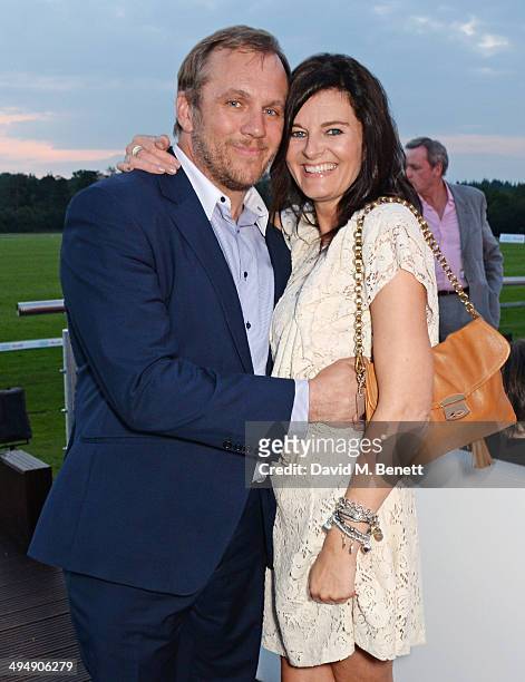 Dean Andrews and Helen Bowen-Green attend day one of the Audi Polo Challenge at Coworth Park Polo Club on May 31, 2014 in Ascot, England.