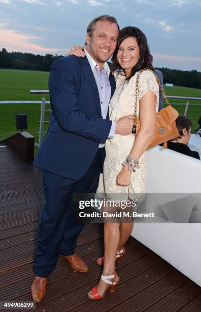 Dean Andrews and Helen Bowen-Green attend day one of the Audi Polo Challenge at Coworth Park Polo Club on May 31, 2014 in Ascot, England.