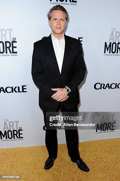 Actor Cary Elwes attends the premiere of Crackle's "The Art of More" at Sony Pictures Studios on October 29, 2015 in Culver City, California.