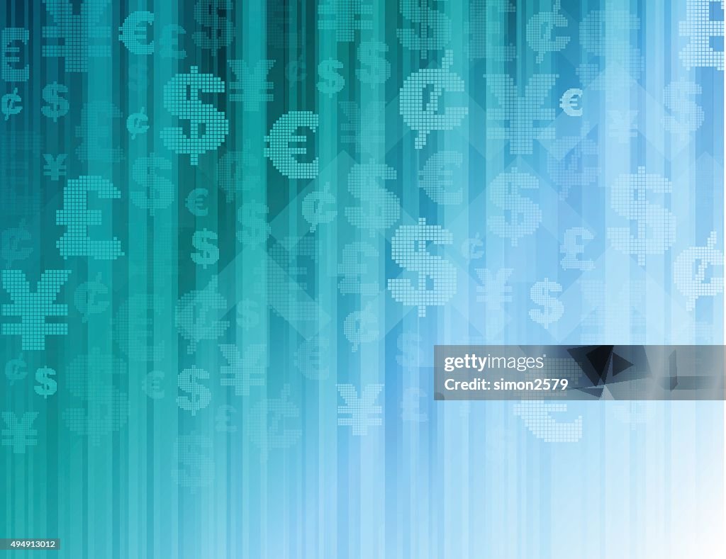 Símbolo de moneda de fondo