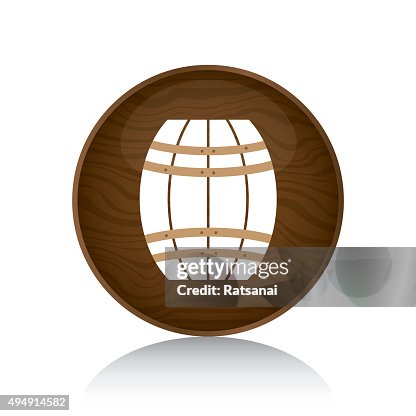 Beer Barrel icon vector Beer Barrel icon vector