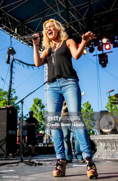 Kellie Pickler performs during the 2014 WYCD Downtown Hoedown at Comerica Park on May 31, 2014 in Detroit, Michigan.
