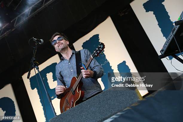 Paul Noonan of Bell X1 performs at day 1 of the Forbidden Fruit festival at Royal Hospital Kilmainham on May 31, 2014 in Dublin, Ireland.