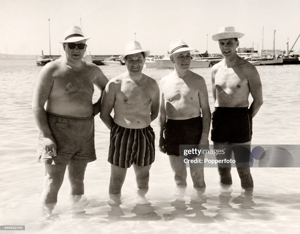Bob Paisley And Joe Fagan On A Liverpool FC Holiday