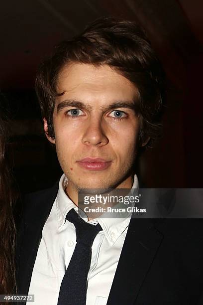 James Rightonposes poses at The Opening Night After Party for "Therese Raquin" on Broadway at The Liberty Theater Party Space on October 29, 2015 in...