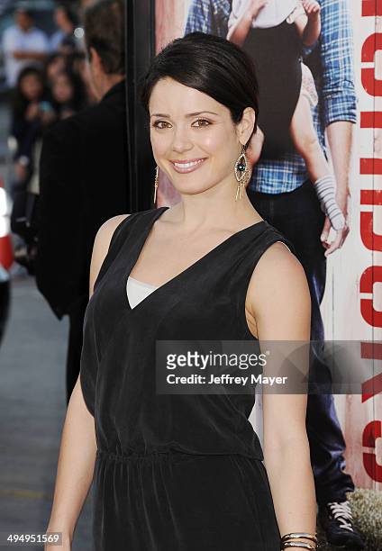 Actress Ali Cobrin arrives at the Los Angeles premiere of 'Neighbors' at Regency Village Theatre on April 28, 2014 in Westwood, California.