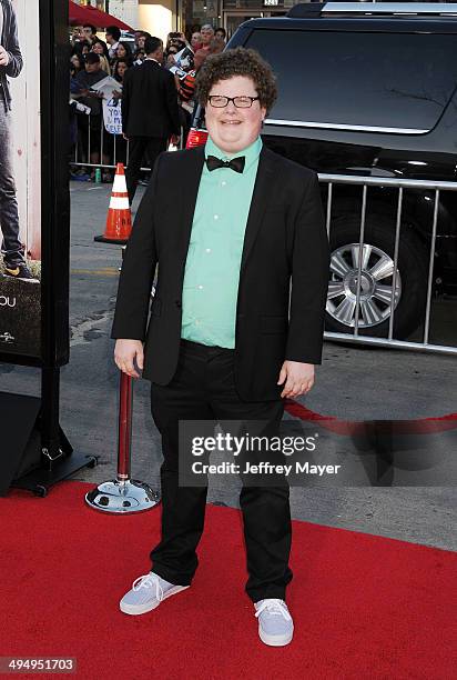 Actor Jesse Heiman arrives at the Los Angeles premiere of 'Neighbors' at Regency Village Theatre on April 28, 2014 in Westwood, California.