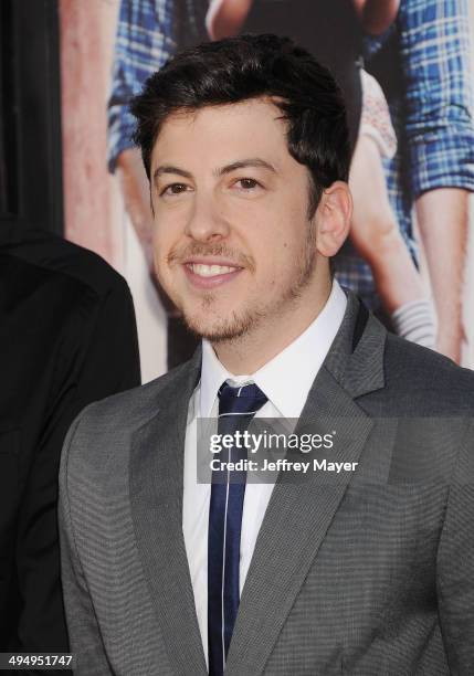 Actor Christopher Mintz-Plasse arrives at the Los Angeles premiere of 'Neighbors' at Regency Village Theatre on April 28, 2014 in Westwood,...