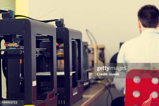 3d printer office - 3 d printing stock pictures, royalty-free photos & images