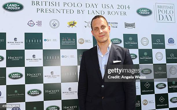 Lord Frederick Windsor attends British Polo Day, presented by Land Rover at the Will Rogers Polo Club on May 31, 2014 in Los Angeles, California.