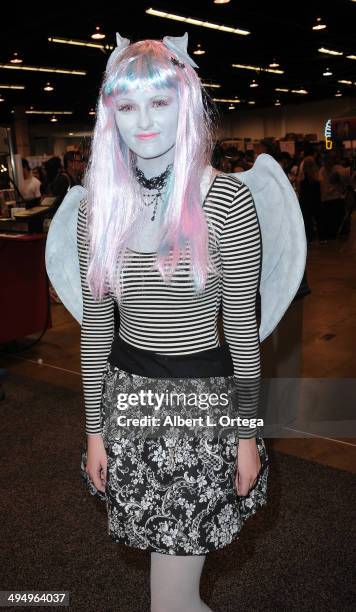 Cosplayer Stephanie McLean as Rochelle Goyle from "Monster High" attends WonderCon Anaheim 2014 - Day 1 held at Anaheim Convention Center on April...