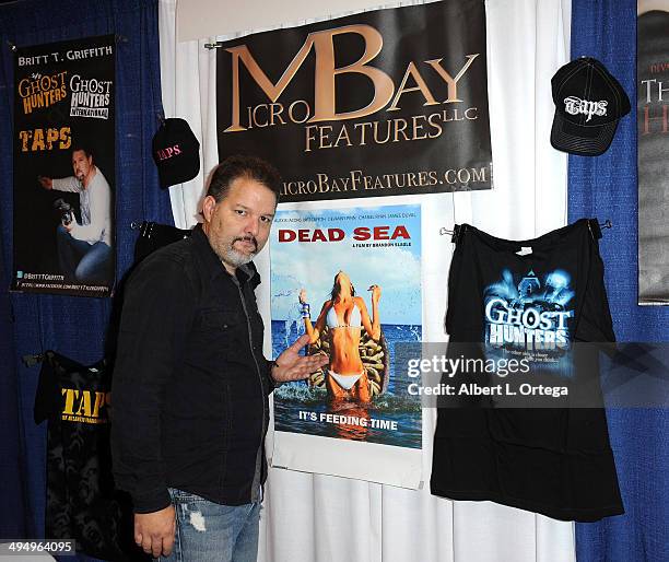 Actor/Reality star Britt Griffith of SyFy's "Ghost Hunters International" signs autographs at WonderCon Anaheim 2014 - Day 1 held at Anaheim...