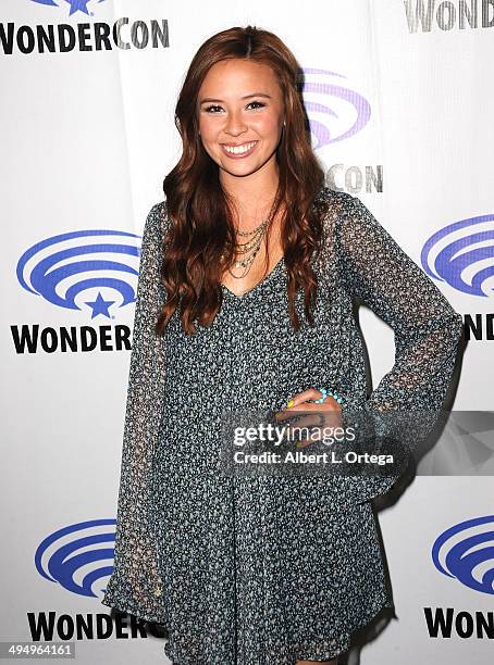 Actress Malese Jow promotes the CW's "Star-Crossed" at WonderCon Anaheim 2014 - Day 1 held at Anaheim Convention Center on April 18, 2014 in Anaheim,...