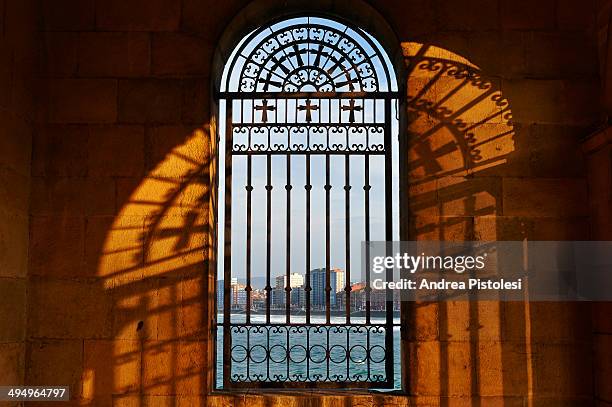 san pedro church, gijon - wrought iron stock pictures, royalty-free photos & images