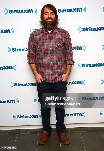 Actor Will Forte visits the SiriusXM Studios on October 30, 2015 in New York City.